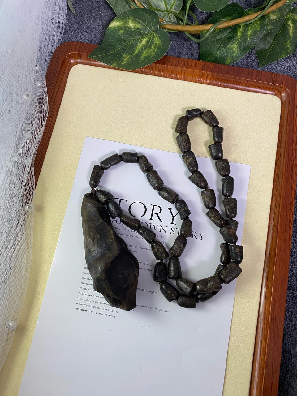 고품 천연 침향목 침향 목걸이 선물 천연석 재물운