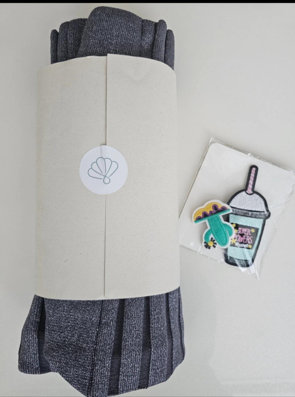 사만사타바사 마이쉘 니트백 그레이 3종 세트