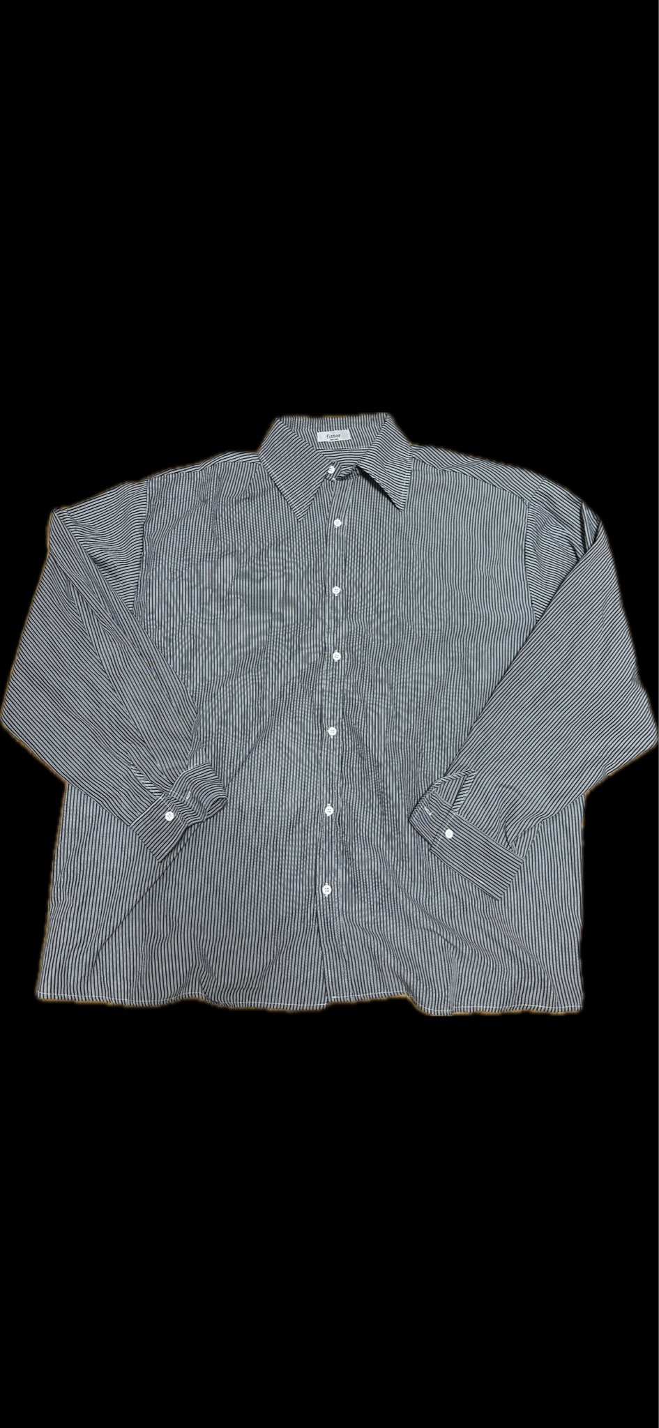 [F] 오버벌룬 스트라이프 셔츠