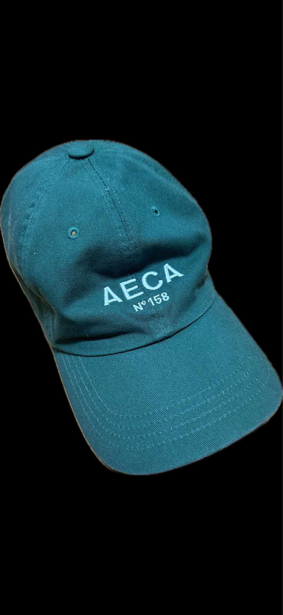 [F] 에이카화이트 로고 캡 그린