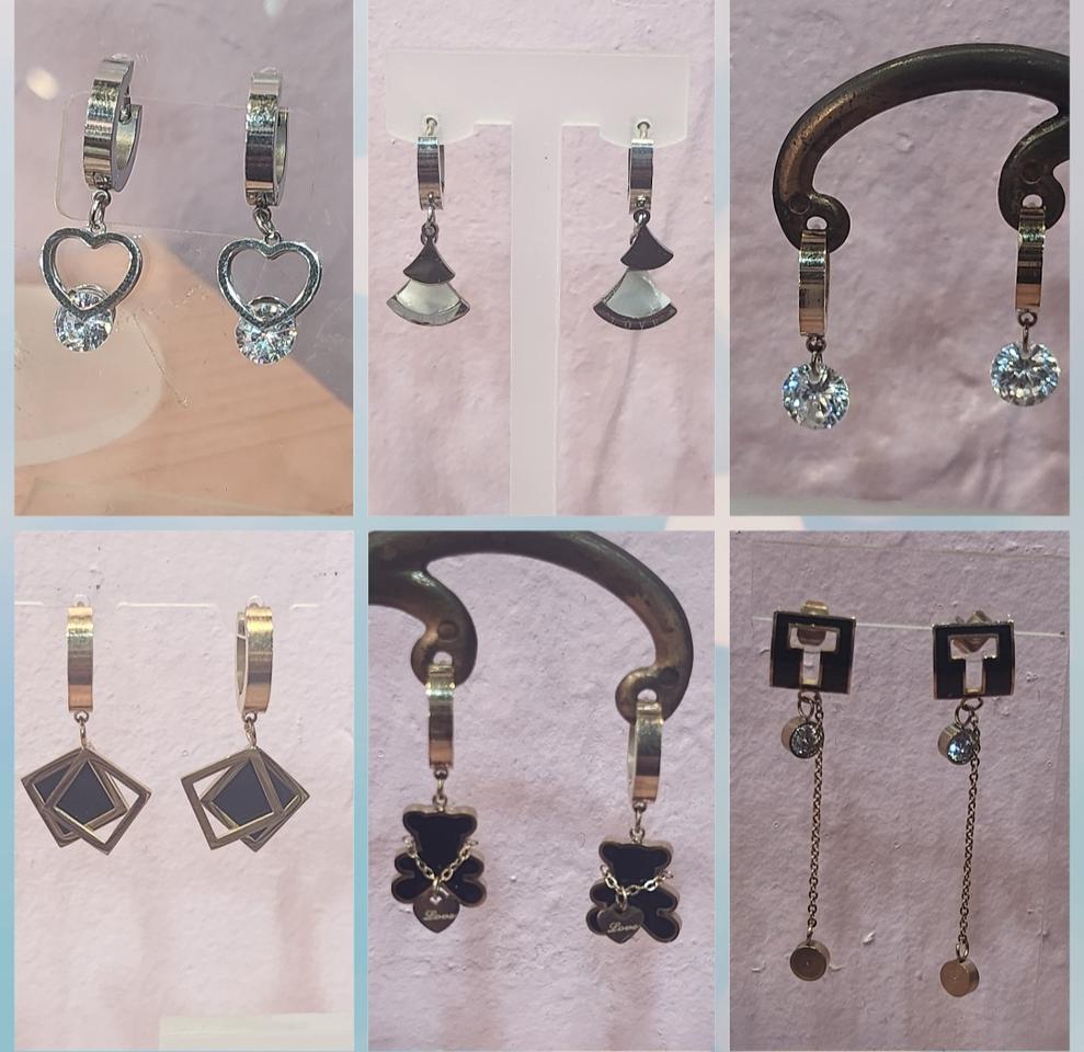 새상품. 써지컬 귀걸이+선물용케이스. 3번째 스와로브스키만 ₩23,000