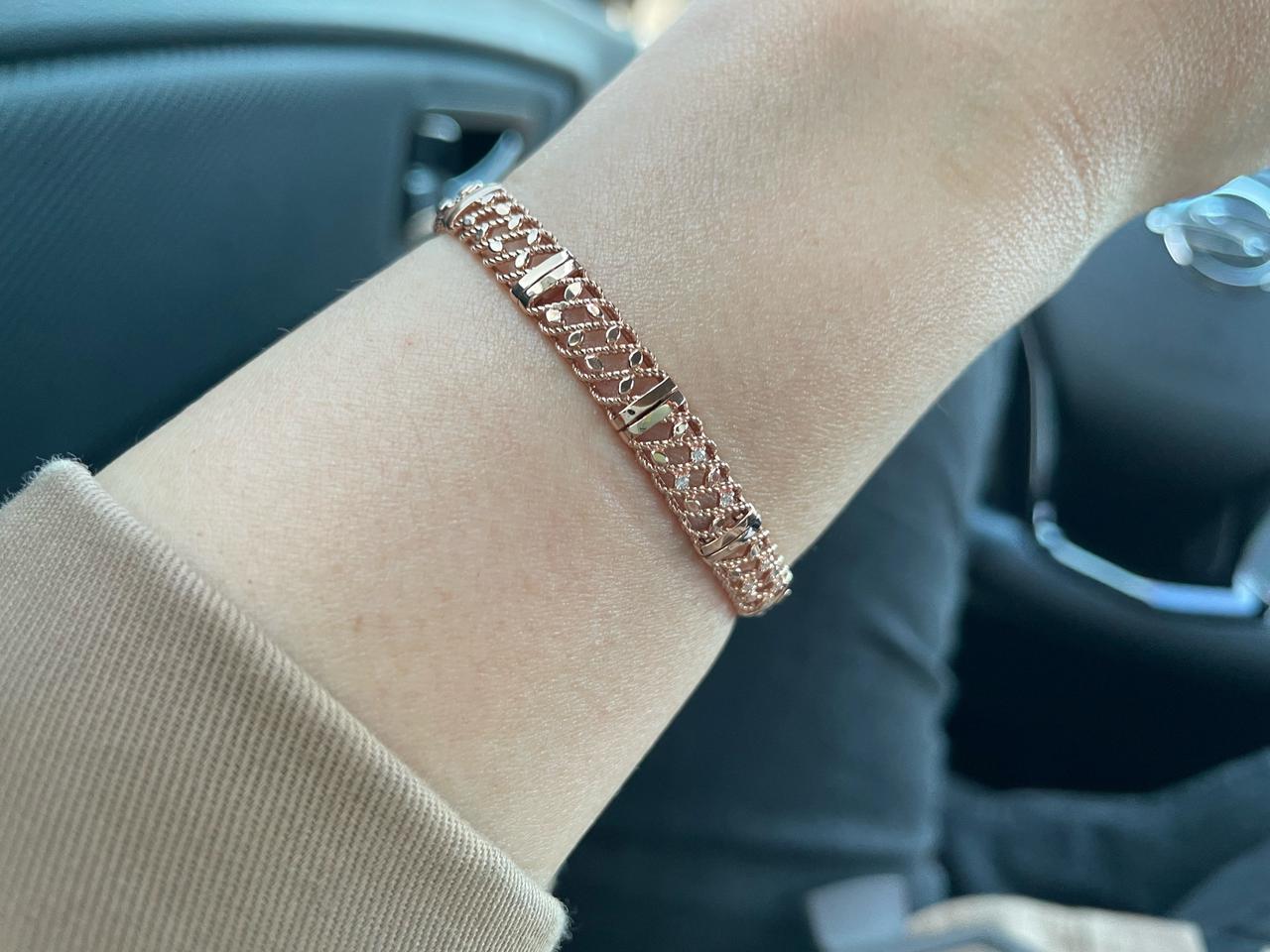 14k 핑크골드 팔찌