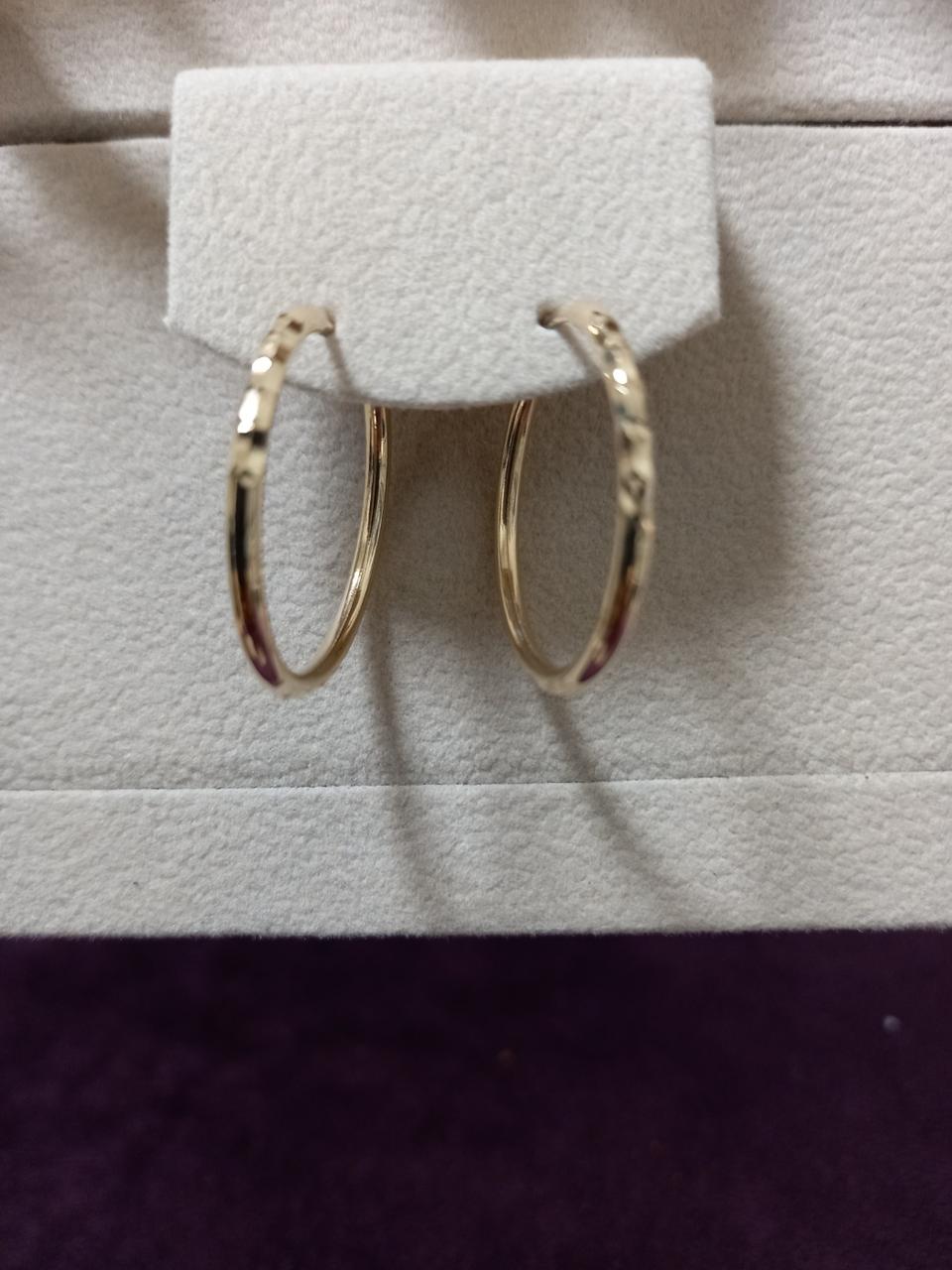 14k커팅링귀걸이