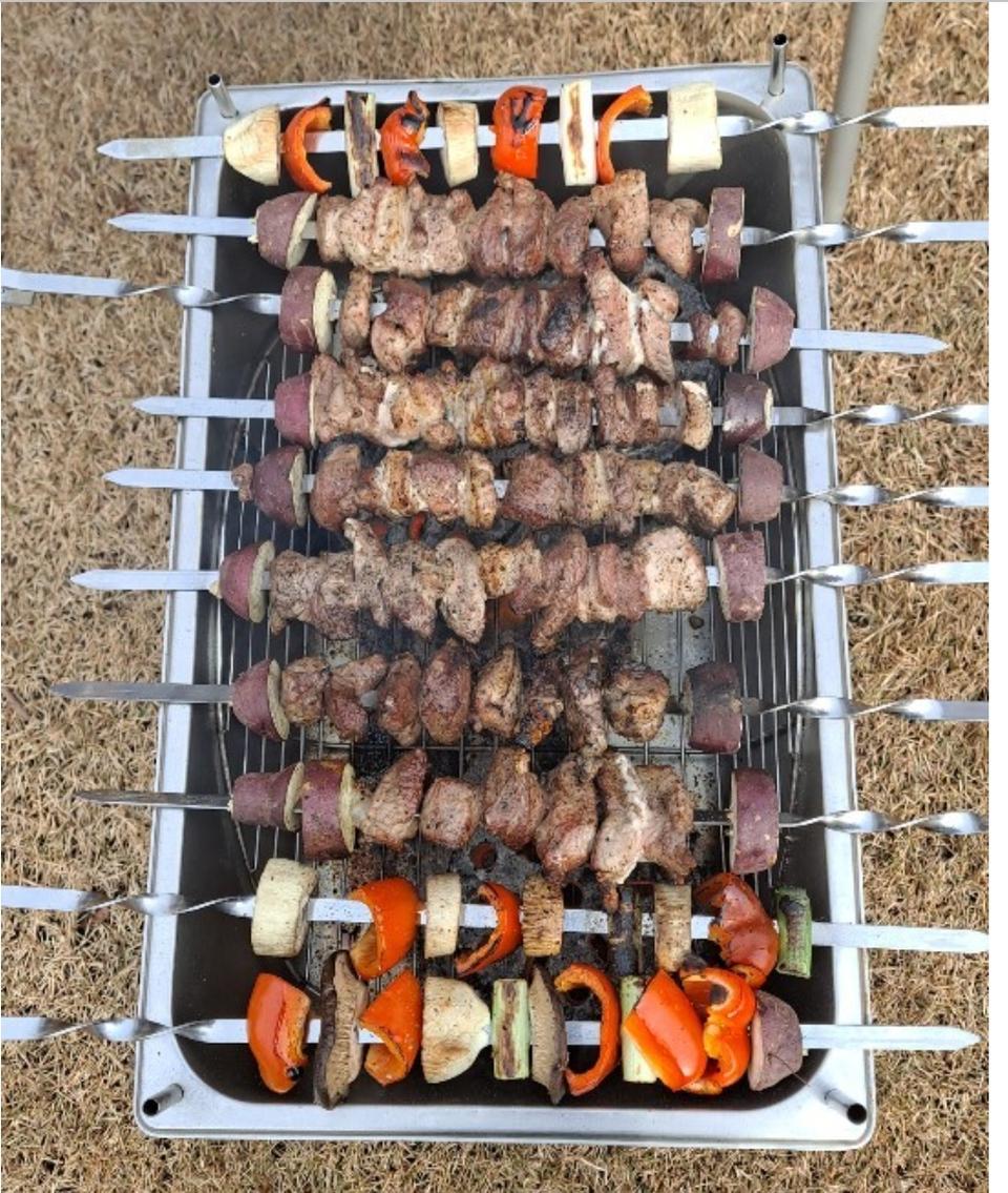 캠핑용 꼬치, 숯 집게, 석쇠