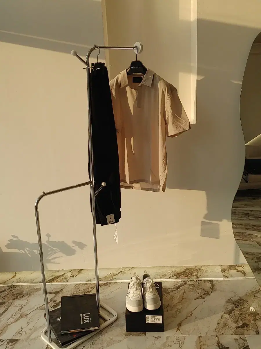 새상품 백화점 ANDZ 폴리 나일론 혼방 반팔티