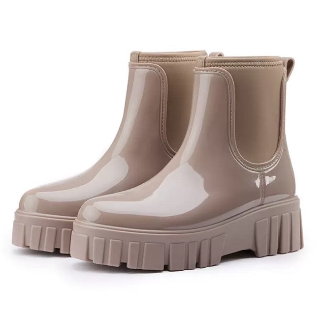 새상품)레인부츠 숏기장(240) - 코코아