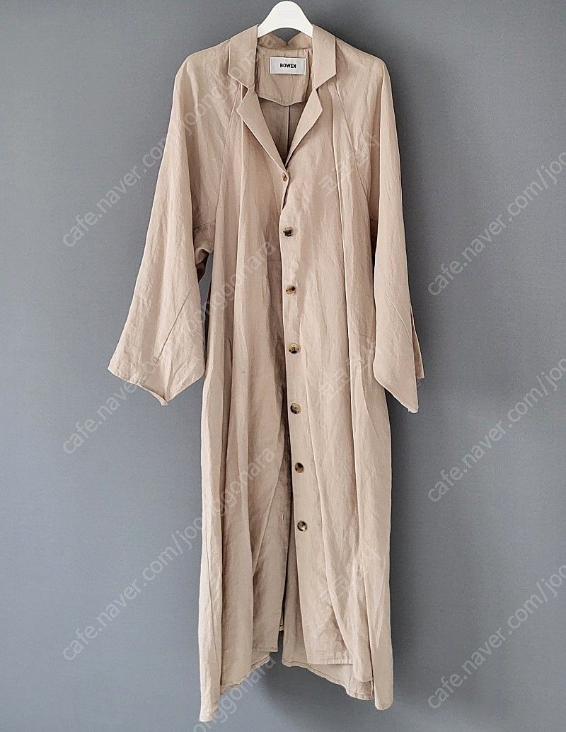 BOWEN 보웬 린넨 롱원피스 트렌치 원피스 여름 롱자켓 프리사이즈