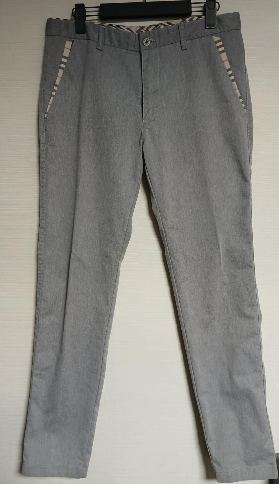 버버리 레귤러핏 코튼팬츠 31인치