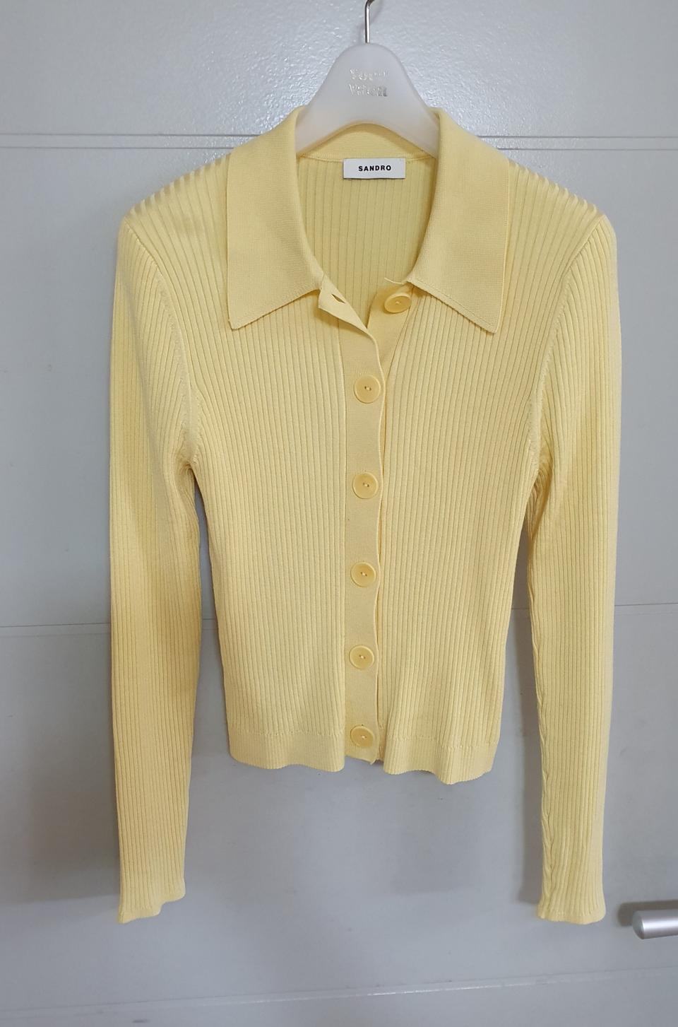 (명품) 산드로 정품 니트 티셔츠.