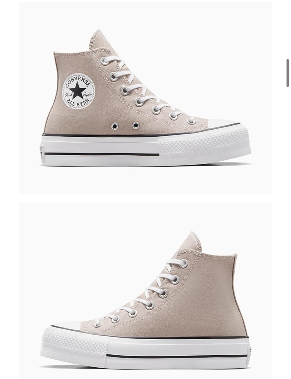 척테일러 올스타 리프트 플랫폼 원더 스톤 색상(새상품/220)