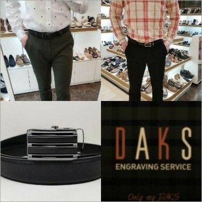 닥스) 소가죽  고급형. 신상 삼선자동벨트 미개봉