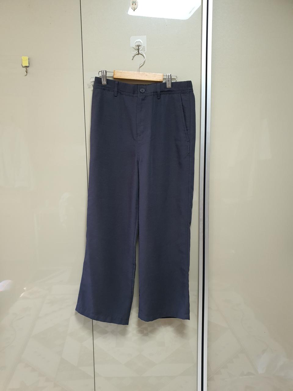 에디바우어 여성 린넨 블렌드 세미 와이드팬츠(s)□