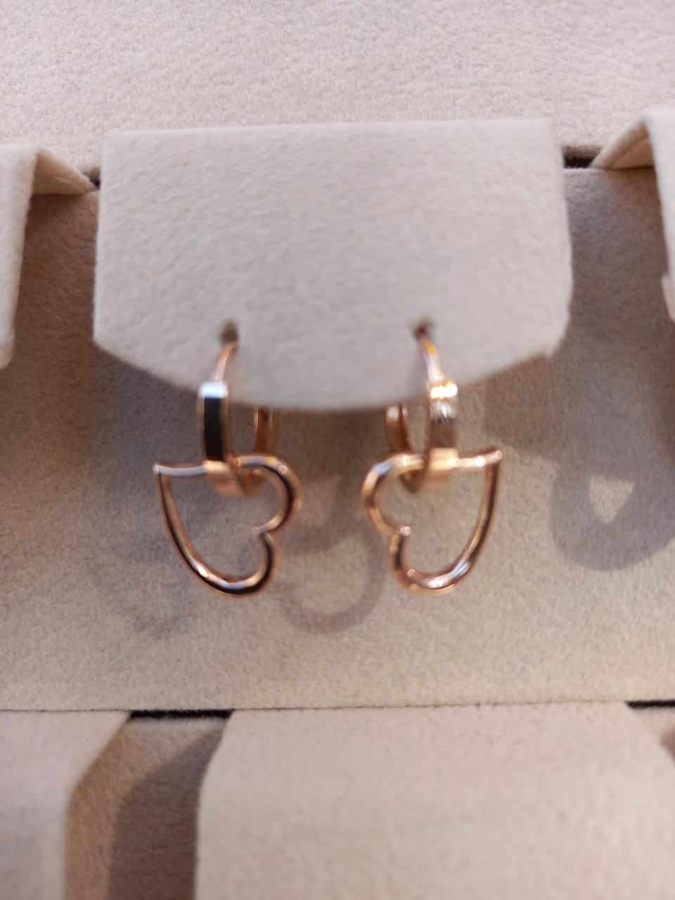 14k오픈하트링귀걸이