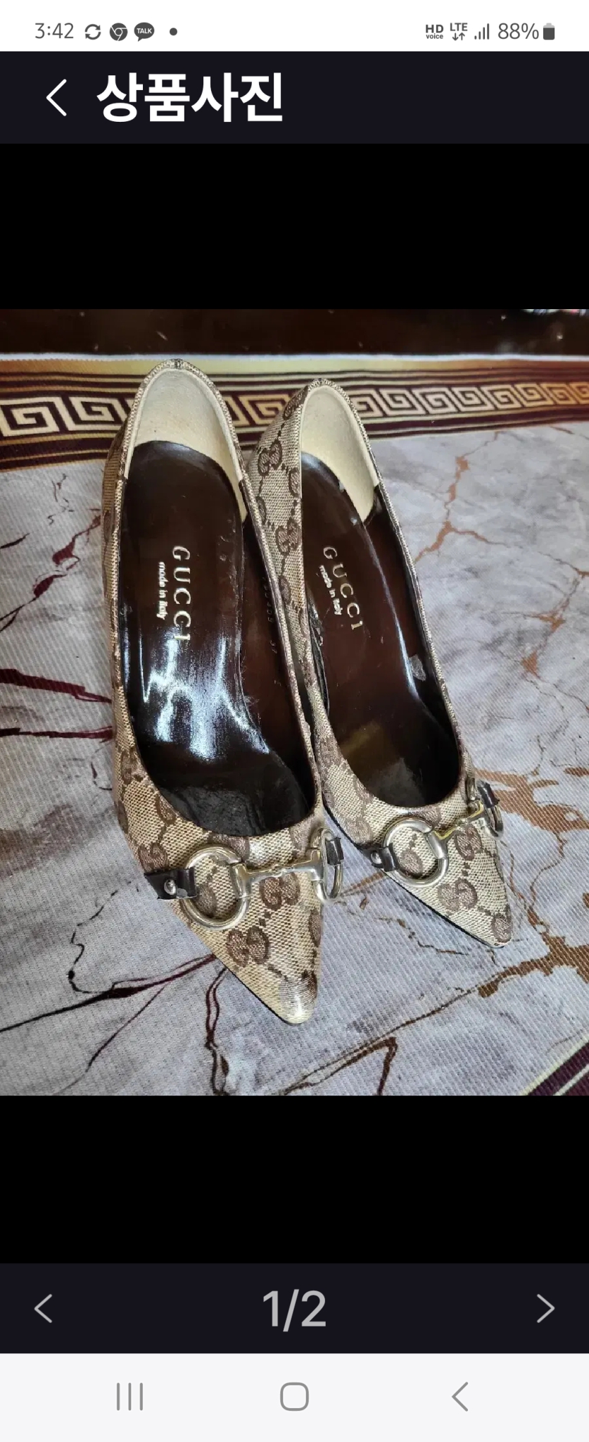 구찌구두/정품/240
