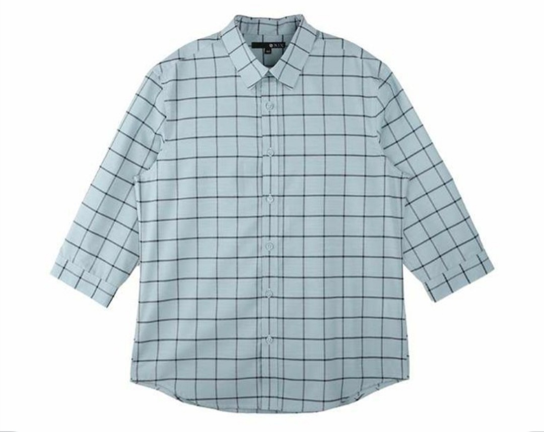 닉스 민트체크 7부셔츠(110)
