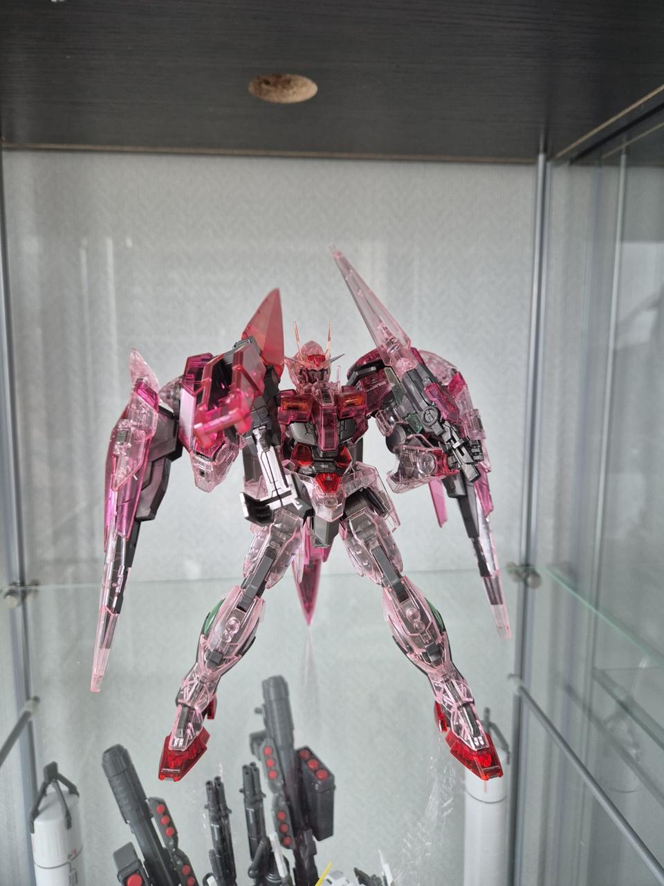 반다이 MG 더블오 트란잠 라이저 건담 클리어 버전