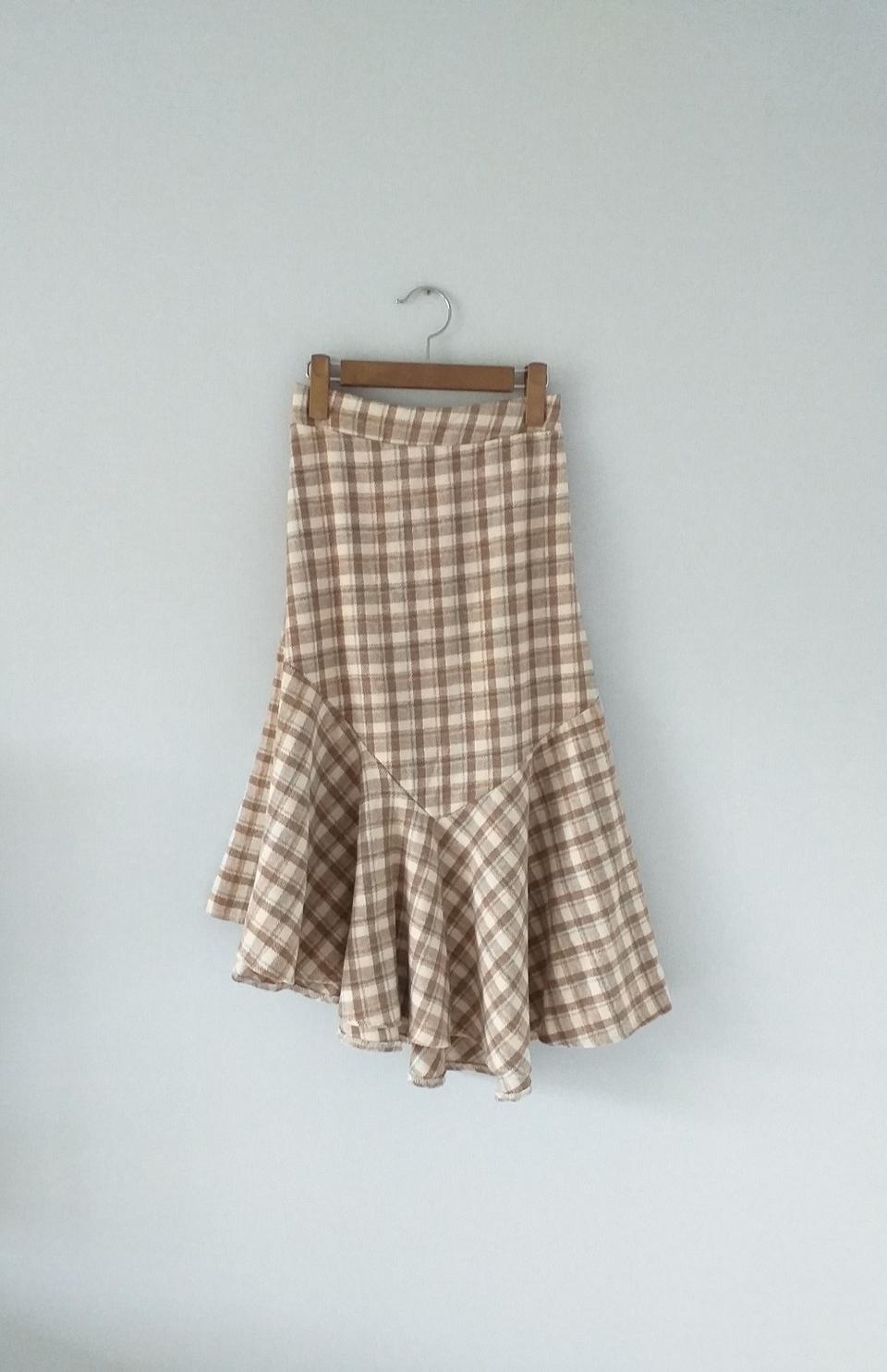 체크 뒷밴딩 치마 (55,새상품,무료배송)