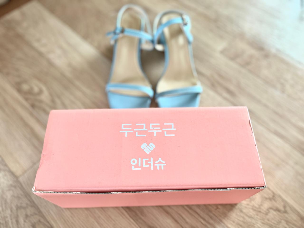 인더슈 여성 발목 스트랩 샌들