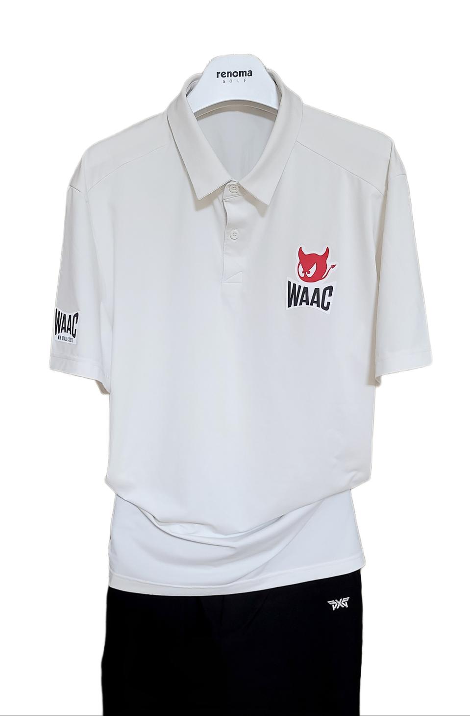 정품  왁스  냉감반팔티