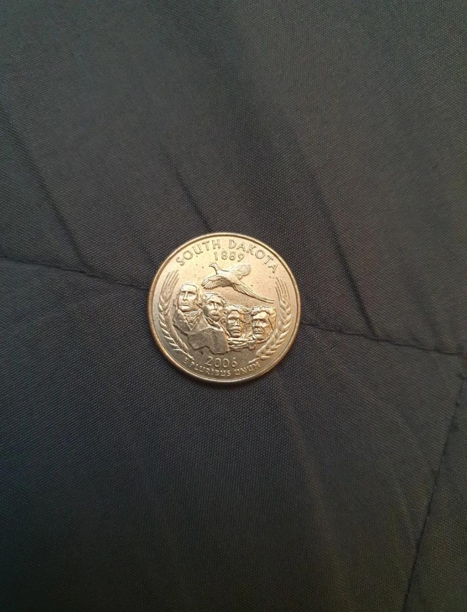 2006년 미국 25센트 사우스다코타 (행운의동전 쿼터달러 25센트)