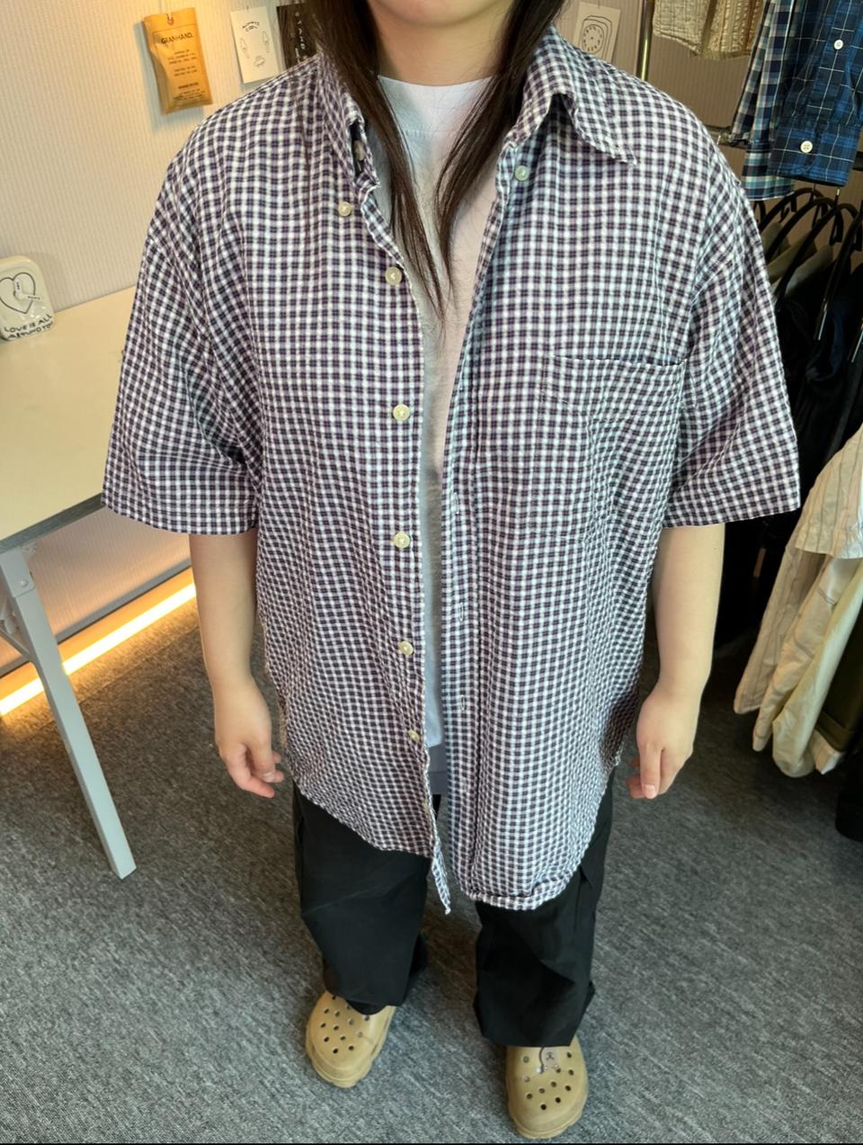 체크 셔츠남방
