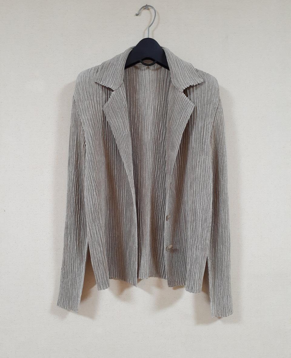 스피치오 가디건 자켓 플리츠 셔츠