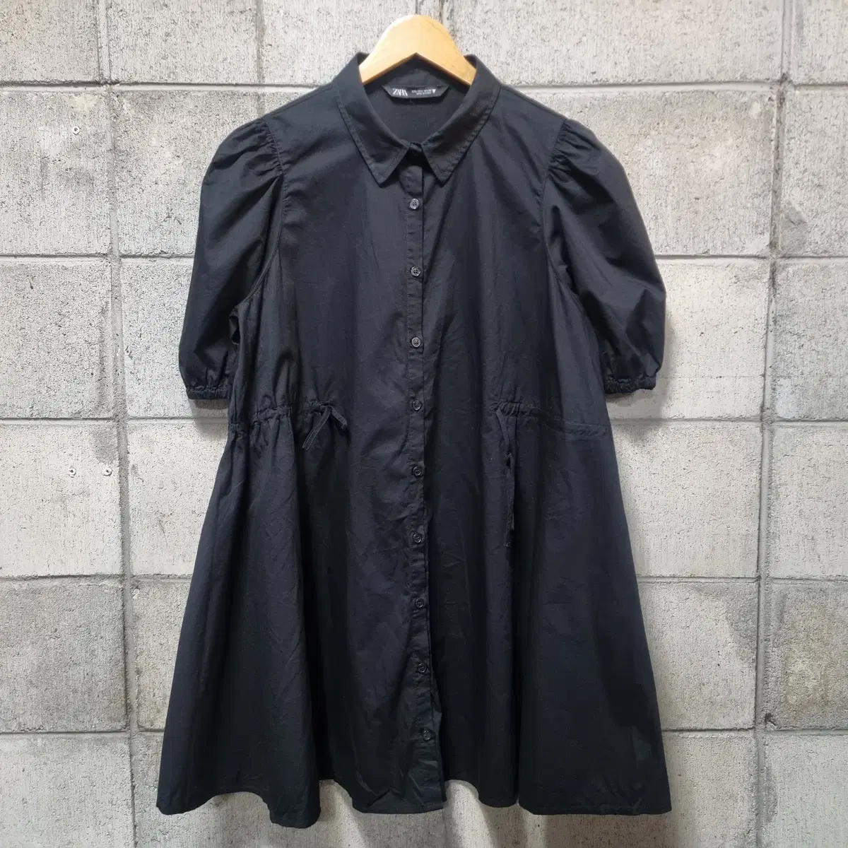 ZARA자라 셔츠 원피스 L (번45