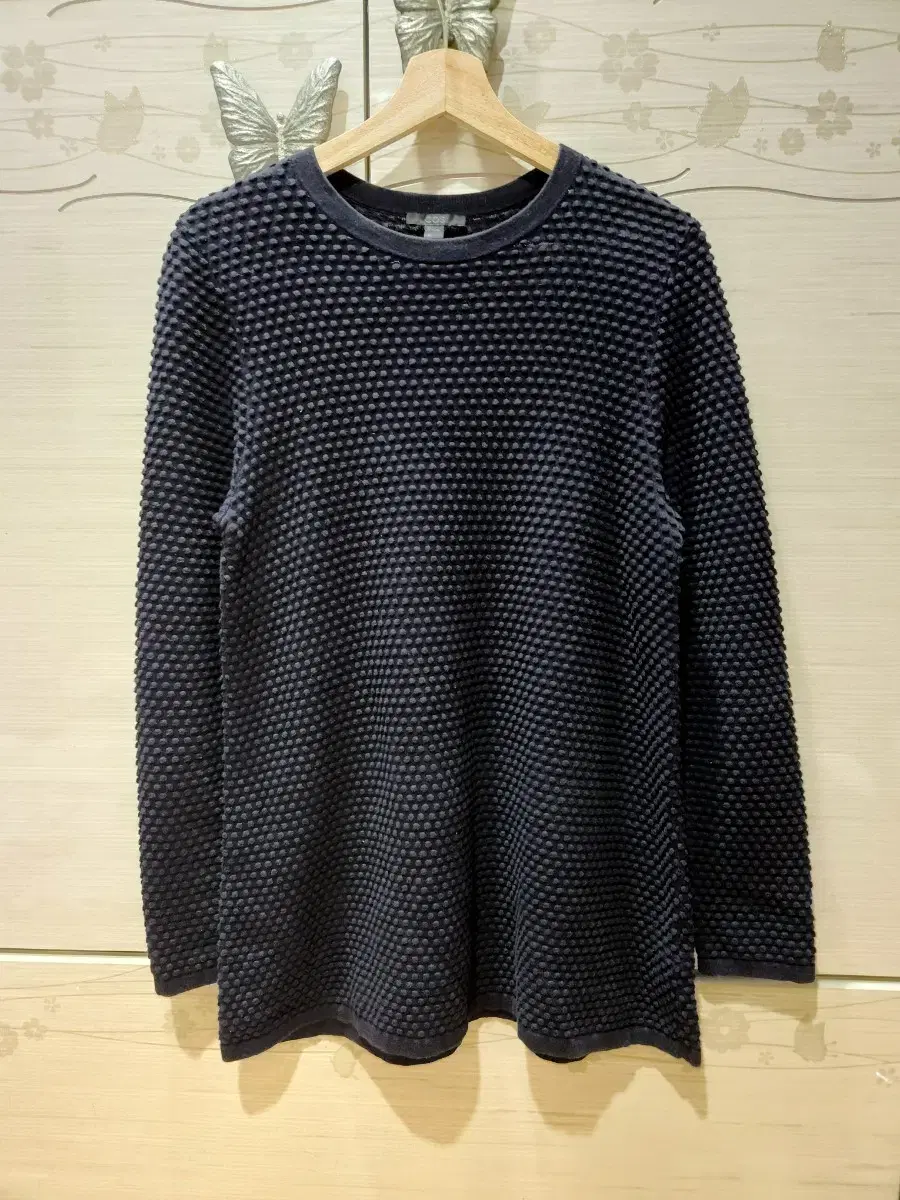 COS 블록 네이비 니트 S사이즈