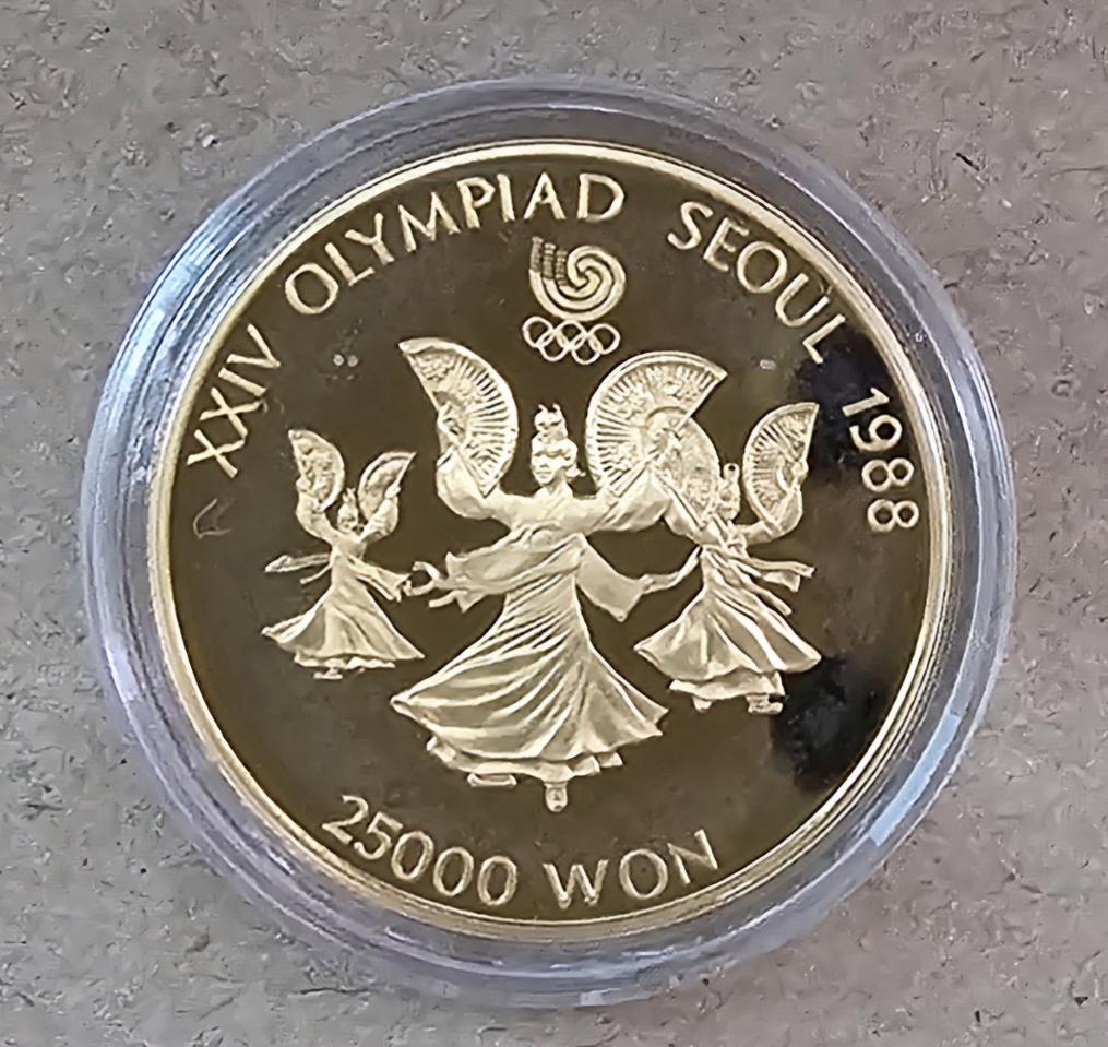 서울 올림픽 대회 기념주화 2차 6종 세트중에 금화만 판매 합니다.