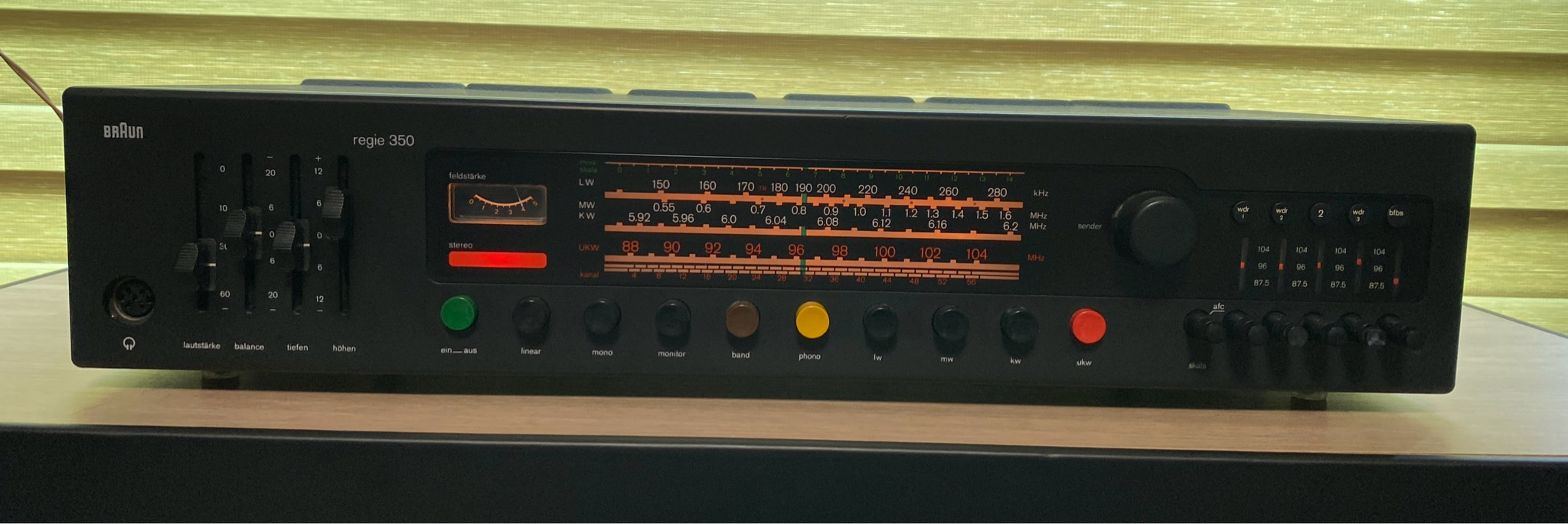 (거래완료) 브라운 디타람스 regie 350 빈티지 리시버 앰프