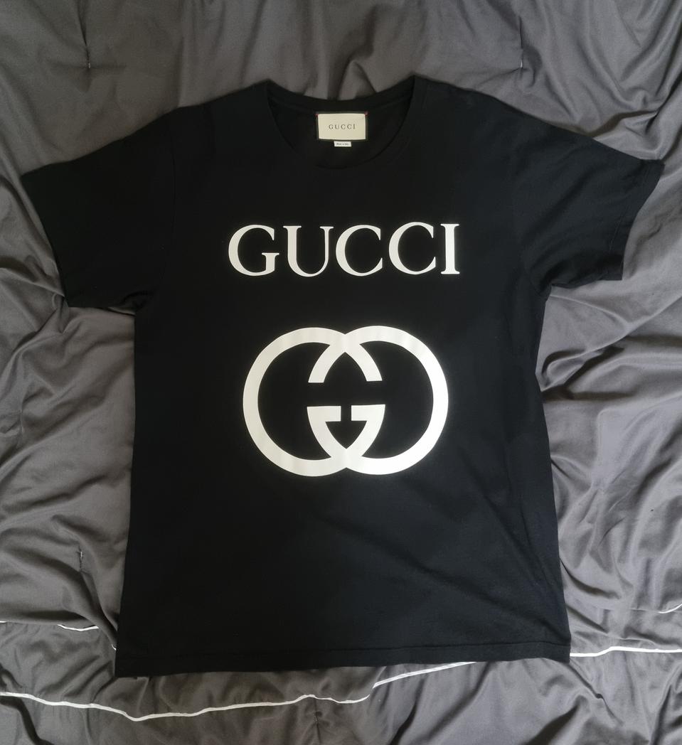 정품 구찌 인터로킹 반팔티  L