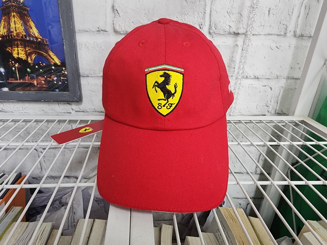 페라리 위블로 레드 로고 볼캡 야구모자 스포츠모자 (프리) KE93