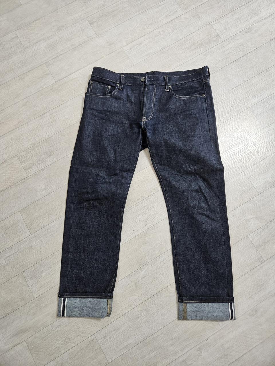 유니클로 일자 생지데님