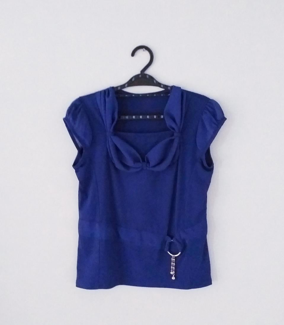 쉬폰 셔링 스판 블라우스(새제품, 무료배송)