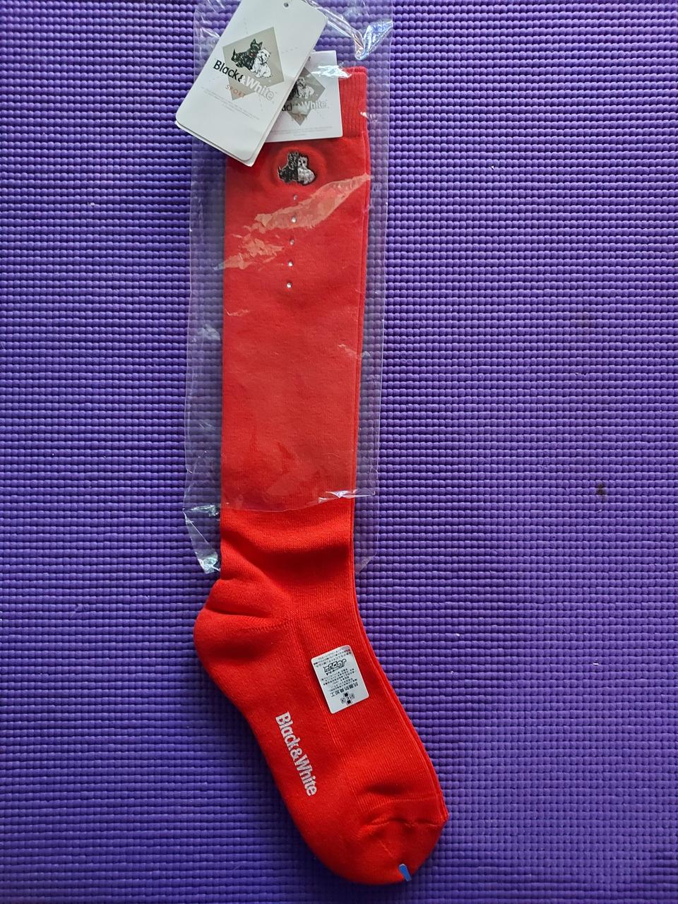 블랙앤화이트 골프양말