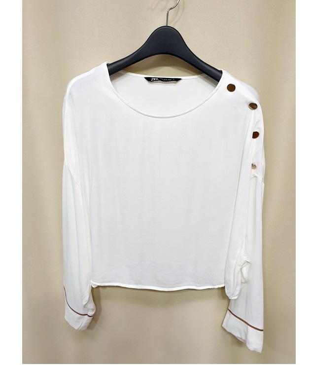 자라 여성 가오리핏 티블라우스 프리