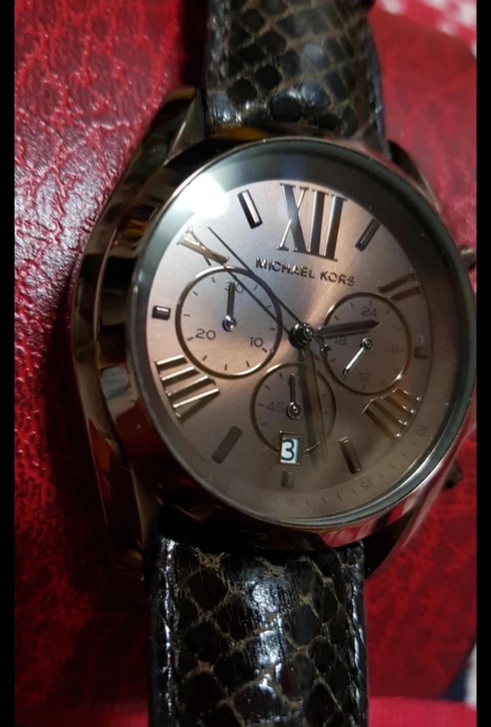 마이클코어스 Michael kors 쿼츠 쵸컬릿톤 45