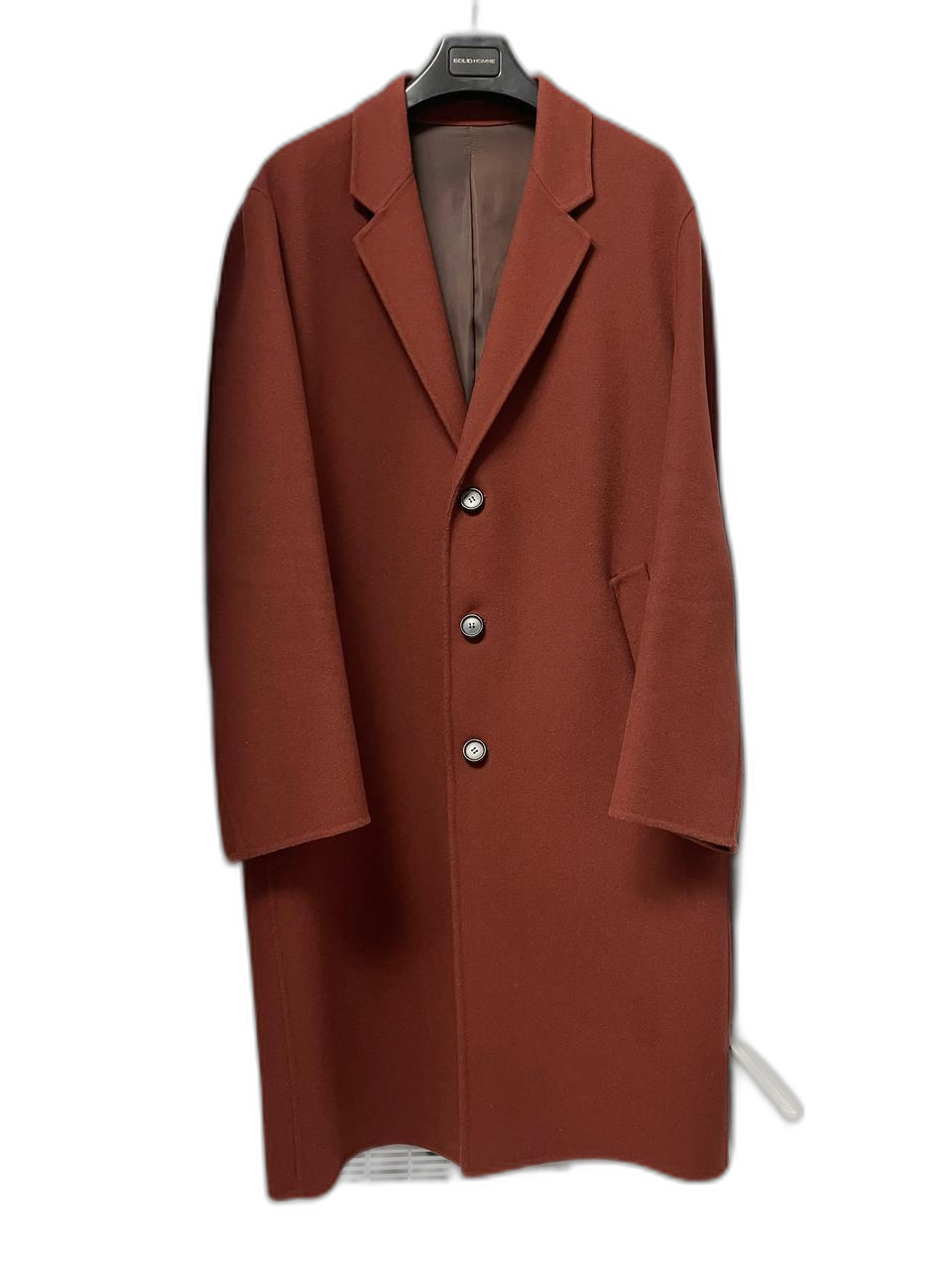 솔리드옴므 오렌지 세미오버핏 핸드메이드 코트 50사이즈