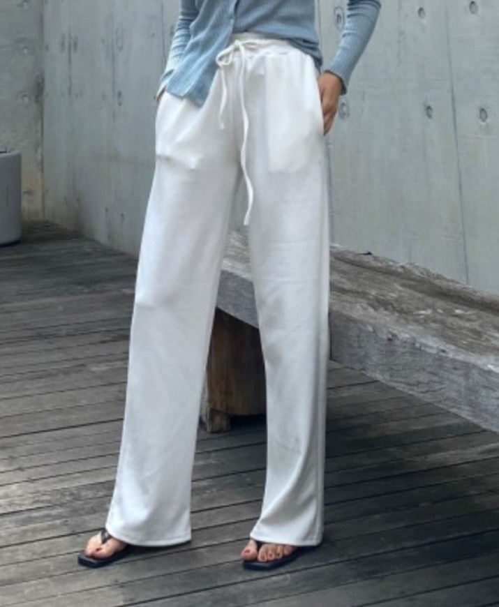 미착용새상품 화이트 와이드팬츠