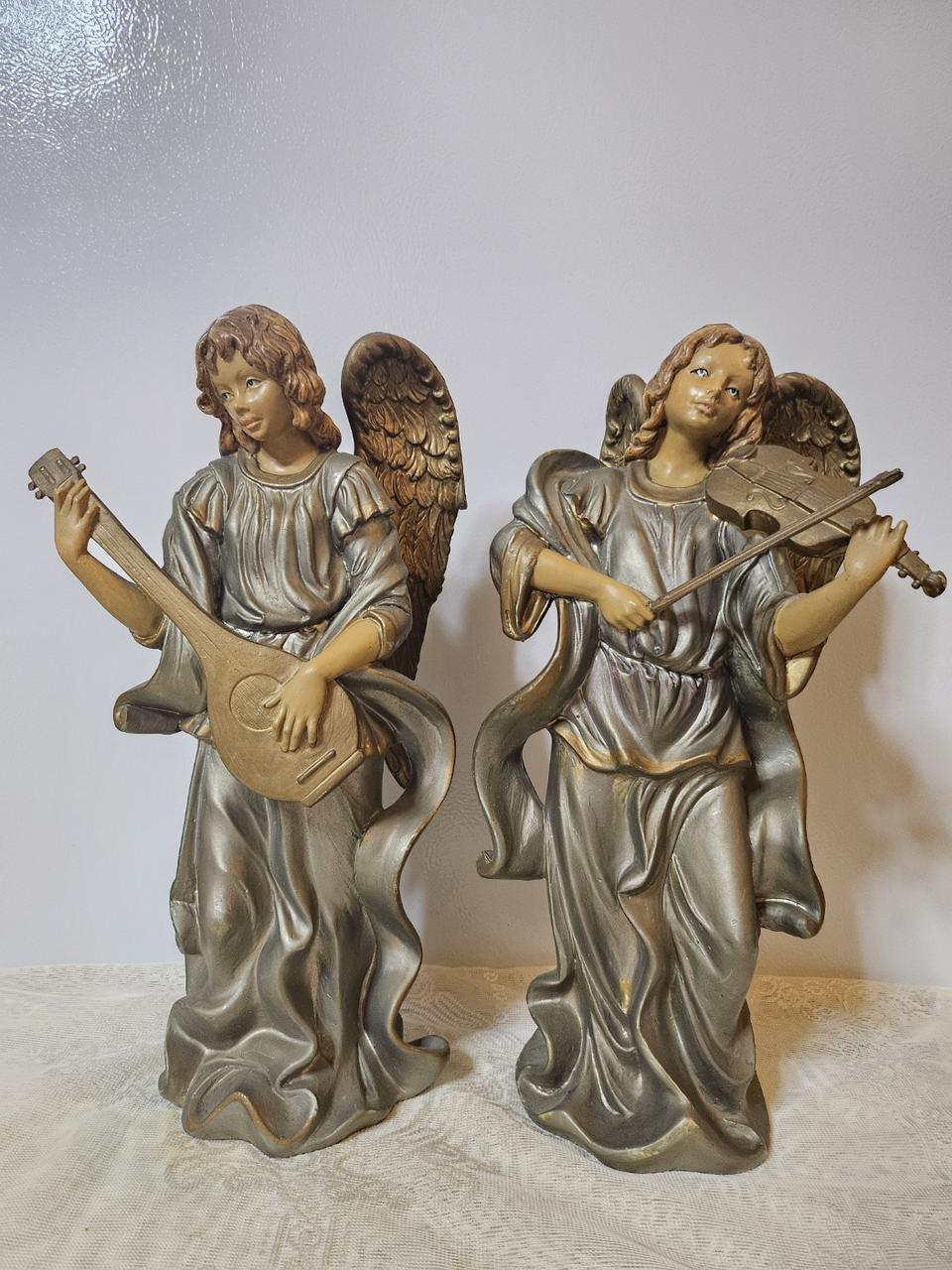 유럽 악기연주 천사 2개 세트