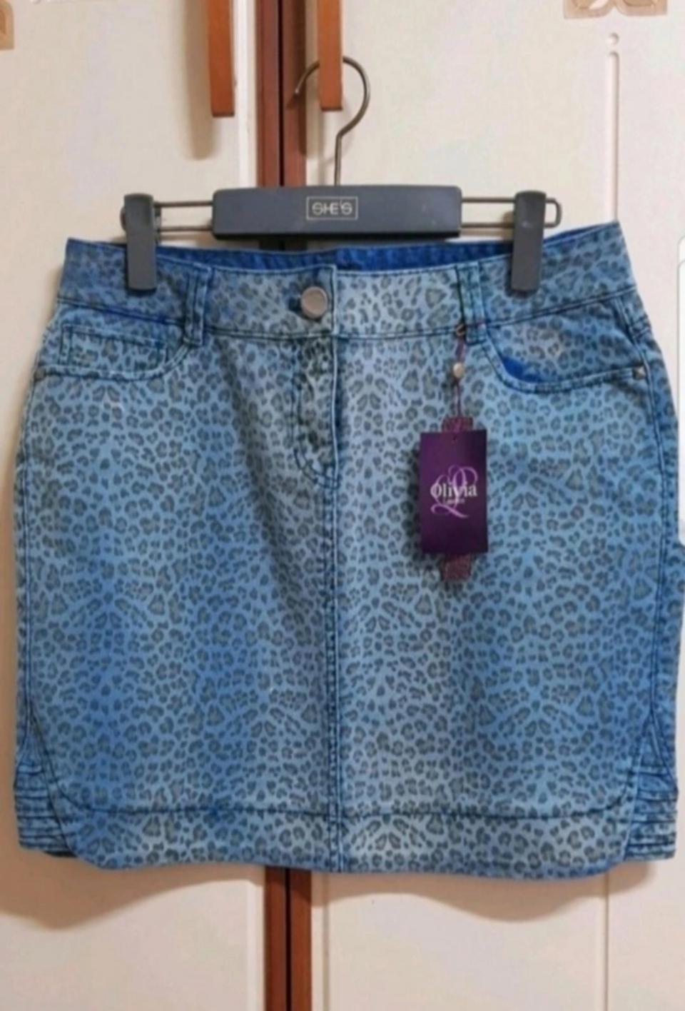 새상품 》 올리비아로렌 호피 스커트