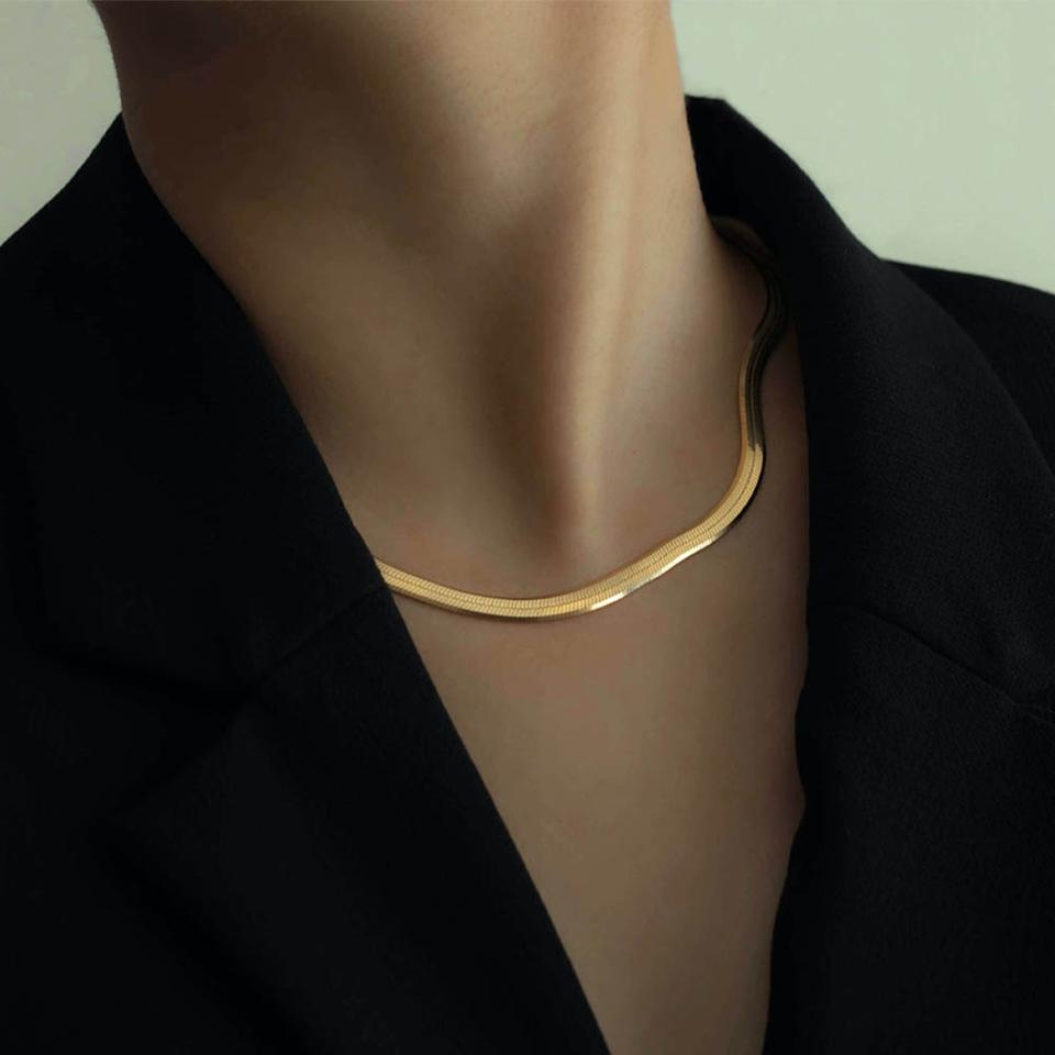 써지컬 18k 이온도금 뱀줄 목걸이 팔찌 발찌