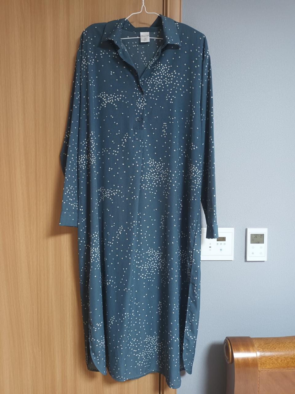 cos 코스 느낌 블루 도트 원피스