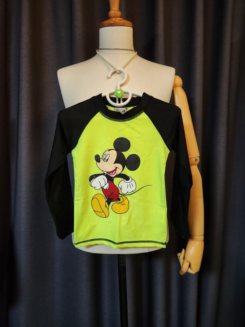 7호 미키마우스 아동 래쉬가드 수영복 셋업