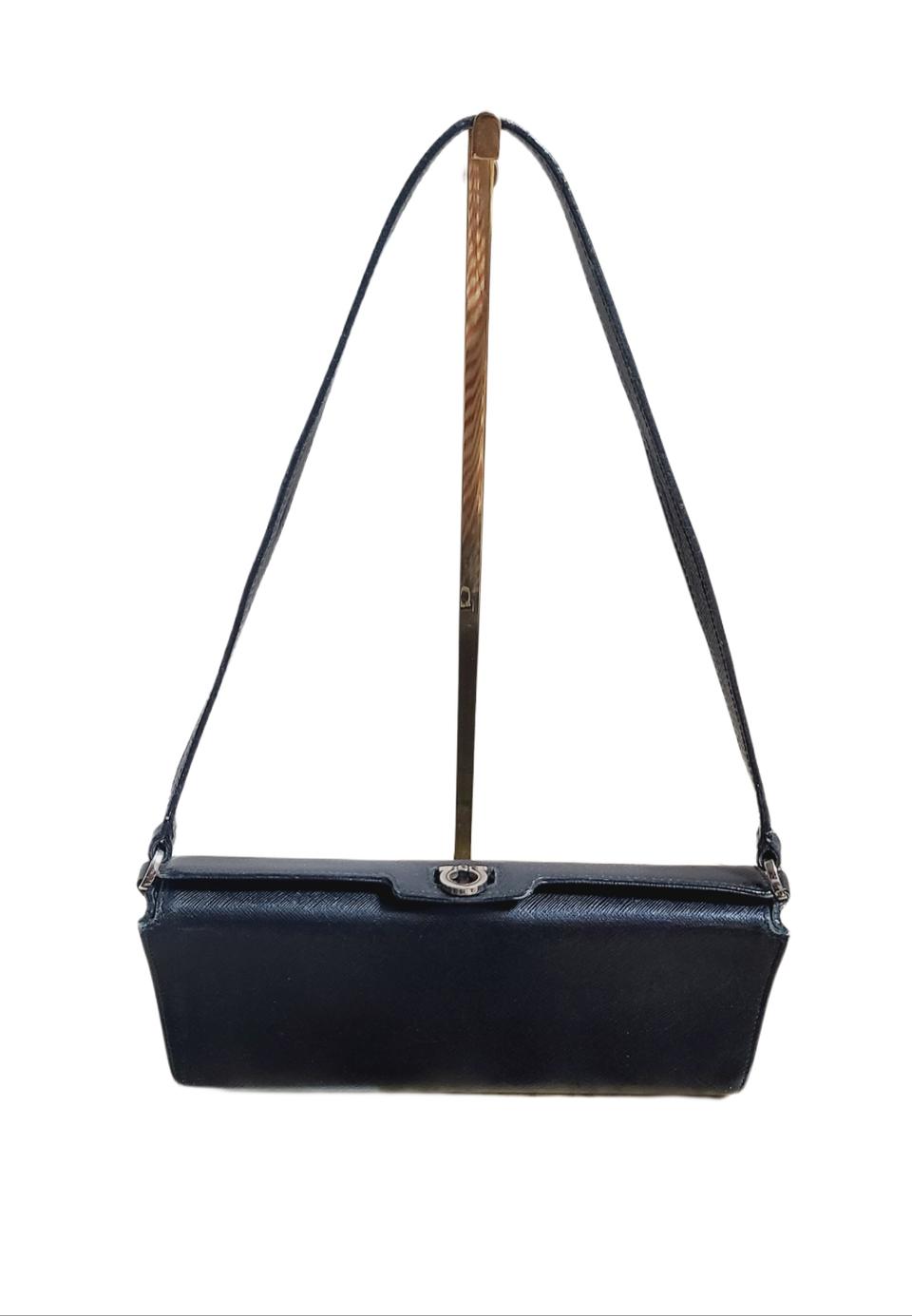 정품 페라가모 사피아노 가쥭 미니백