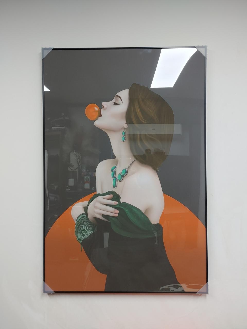 에르메스 명품 여인 대형 그림 액자 인테리어액자 인테리어소품 거실액자