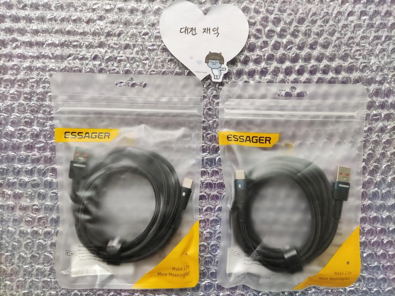 Essager 6A USB A-타입C 케이블 2m 새상품
