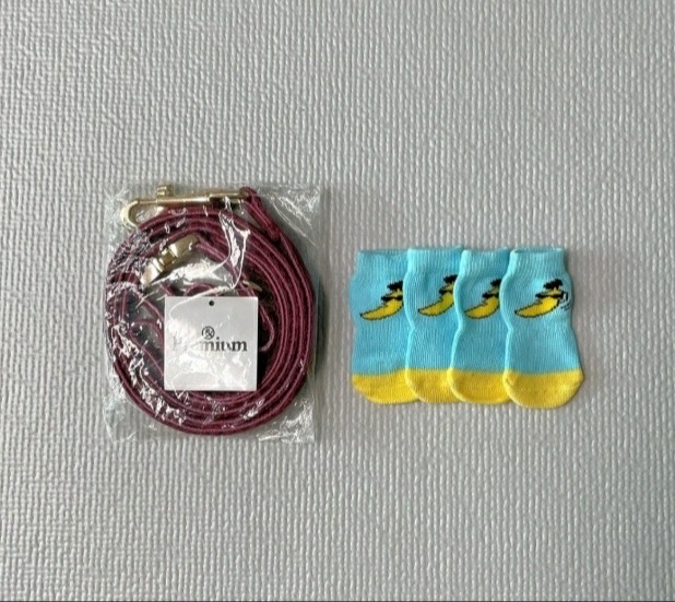 강아지 리드 줄&양말(새상품,무료배송)