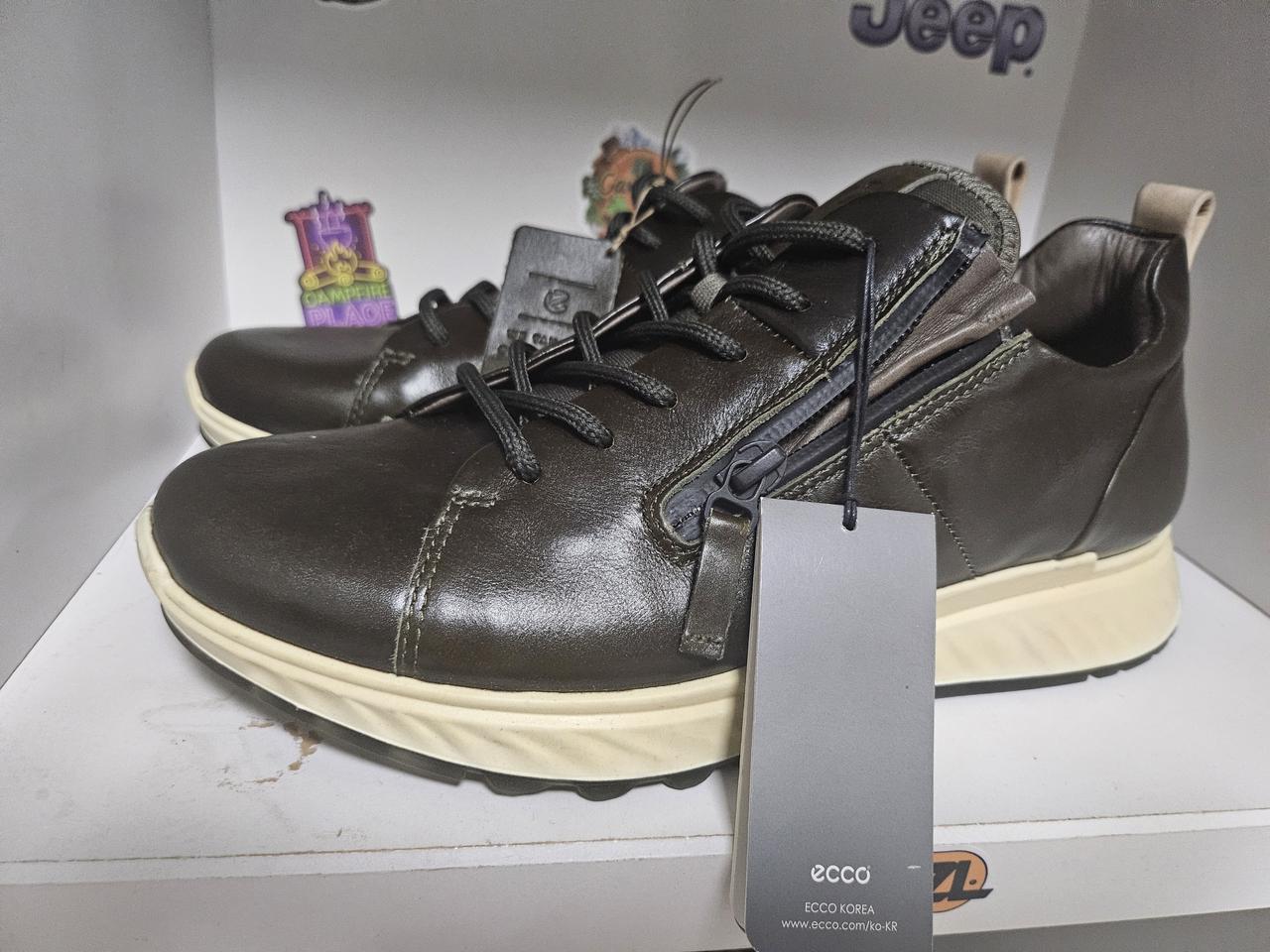 ecco천연송아지가죽(사이즈 255~260)새것소비자가318.000