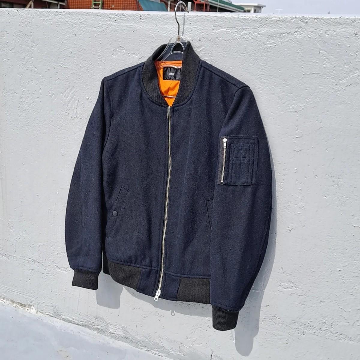 [하레] 미니멀 투웨이 블루종 봄버 자켓